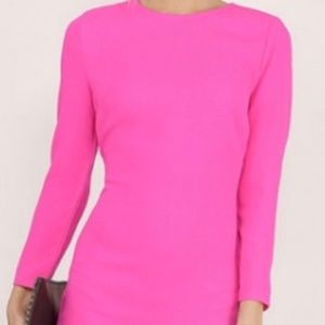 Pink long sleeve dress